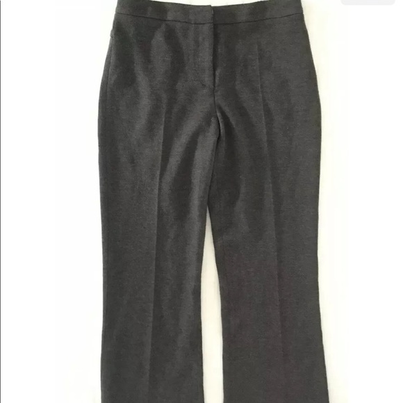 M Missoni | Womens Size 8 Gray Pants Straight Leg Flat Front Trouser Stretch - Picture 4 of 8